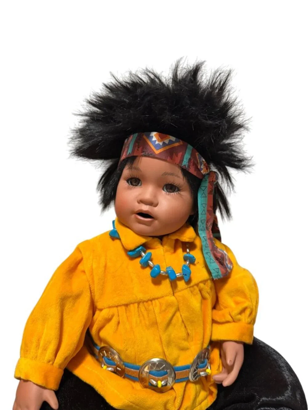 Set of 3 Native American Style Dolls By Perillo ArtAffecs 1990s